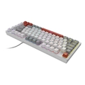 Teclado Gamer Mecanico Pcyes Kirin White Ghost Switch Blue - PTKRWG75BL