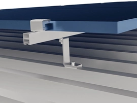 Estrutura Solar Fotovoltaico Estrutura 412212 Rs-227 Kit Fixacao z 4 Paineis Telha Ondulada Zinco