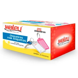 Chaveiro com Etiquetas cx com 25 uni - Maxcril