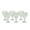 Conjunto de Taças Cristal Ecológico Diamante 330ml Com 6 Peças Transparente - Bela Flor