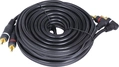 Cabo 2 Rca x 2 Rca 90º Uso Áudio Profissional 5 Metros - L22m