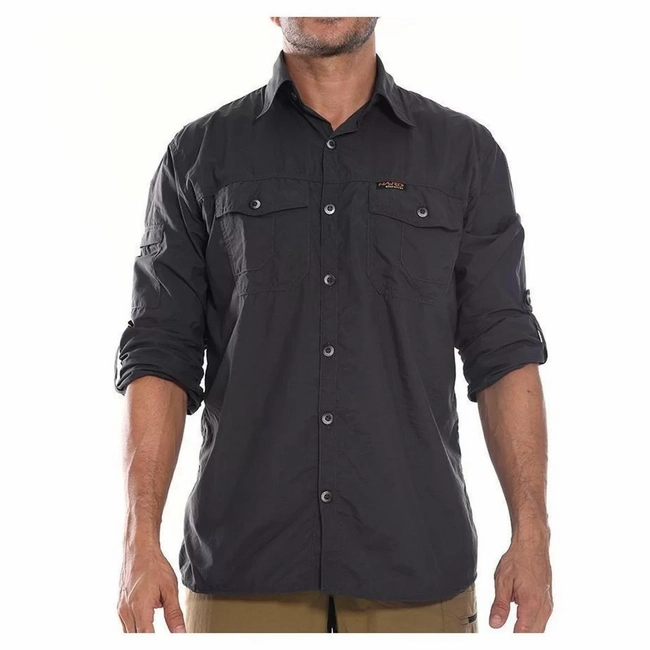 Camisa Safari UV50+ - Chumbo (Hard Adventure)