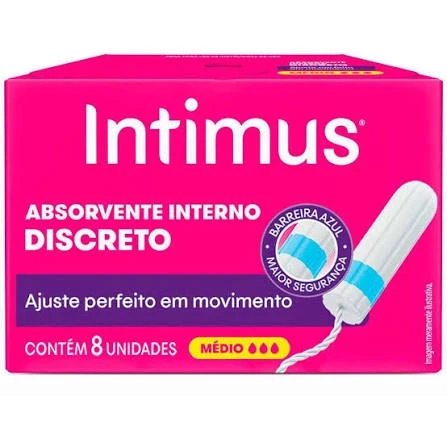 Absorvente Interno Médio Contém 8 Unidades