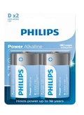 Pilha D grande Philips c/2 unid. Alcalina
