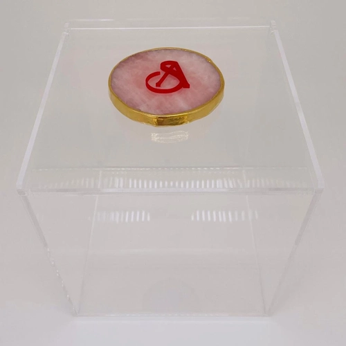 Caixa Seringas da semana Quartzo  - Logo alto relevo inicial ou desenho