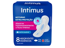 Absorvente Intimus Com Abas Extra Suave Noturno