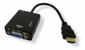 Hdmi Para Vga Com Áudio P2 Conversor Adaptador De Vídeo
