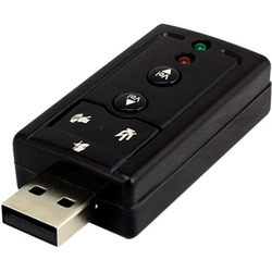 Adaptador 7.1  Usb Para Fone e Microfone 5+ - 015-0063