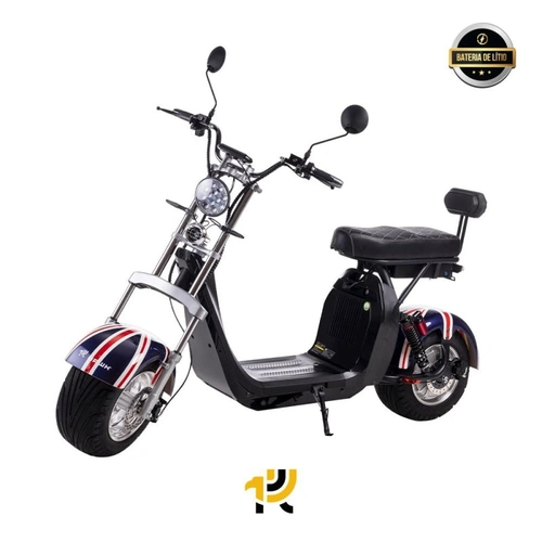 Scooter Eletrica Hawk Modelo X8 2000w Bat 60v 20ah 2 Lugares Bandeira England Ge.04
