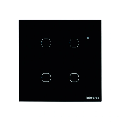 Interruptor Smart Wi-fi Touch 4 Teclas Preto Ews 1004 4850028