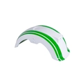 Paralama Traseiro Para Scooter Eletrica Hawk X16 White/ Faixa Green