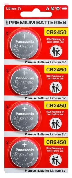 CR2450 Panasonic - 3V Lithium cartela c/4un.