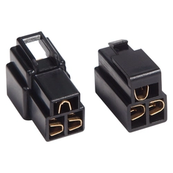 Kit Conector Evus 3 Vias Com Trava Preto C-034