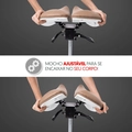 Cadeira Mocho Ergonômico Exclusiva 360° Graus Com Apoio e Suporte Nude