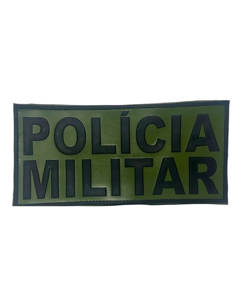 Emborrachado Costas verde- Policia Militar