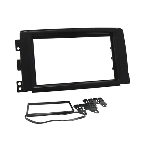 Moldura Fiamon 2 Din Mercedes/ Benz Smart 2010 Preta