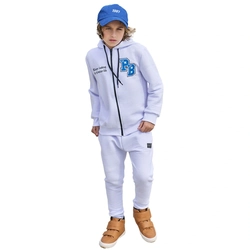 Conjunto Jaqueta com Capuz Bordada e Calça Moletom Perfect Boys - Masculino