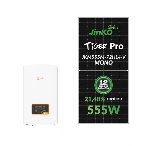 Gerador Solar Solis 9,99 Kwp Mon. 220v Fibromadeira (7k/555w)