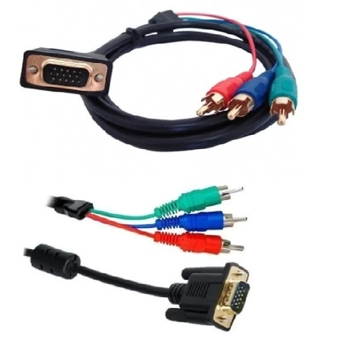 Cabo Vga Macho P/ Vídeo Componente 5 Metros - Xc-vga-vc3-5m