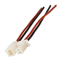 Chicote 2 Vias Permak Fio 4mm Branco Permak  35/z1