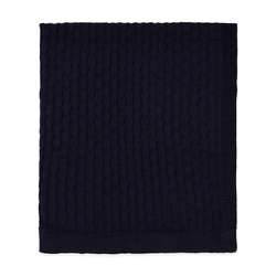 Manta Tricot Trançada Marinho Masculina - Mini & Co