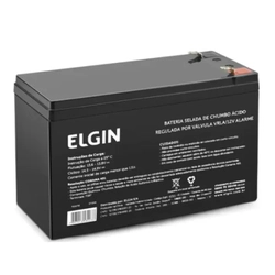 Bateria Selada De Chumbo Elgin Vrla 12v Alarme