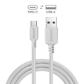 Cabo para Celular Tablet Carremento Usb a 2.0 Macho P/ Usb Tipo-c - Branco - 50 Cm - Puacb-05