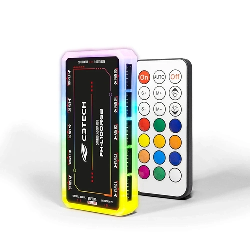 Controladora de Cooler Fan C3tech Fh-l100rgb
