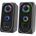 Caixa De Som Gamer Multimídia Fortrek Black Hawk Rgb Preta