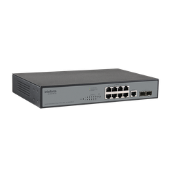 Switch Intelbras 8 P Gerenciavel + 2P GBIC - SG 1002 MR L2+