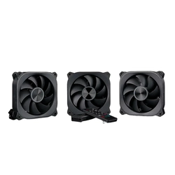 KIT COOLER GABINETE 120MM AERION VEIL PRETO C/ CONTROLADORA- FAN100