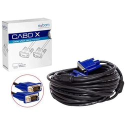Cabo VGA Macho X Macho Exbom 10m - CBX-MVGA100