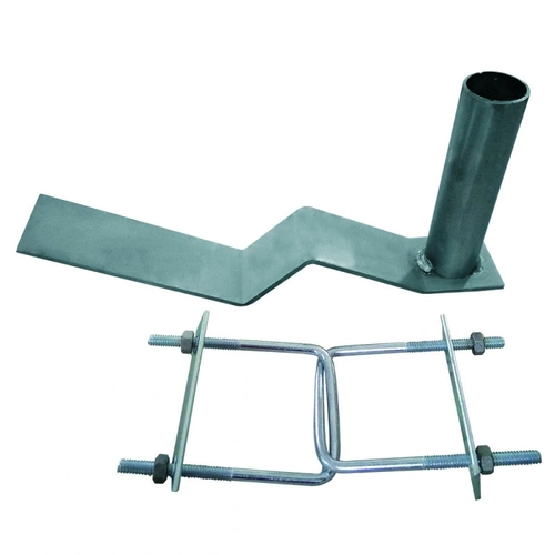 Suporte Antena 313-af Telha Francesa Tubo 3/ 4 Com Suporte Prata Cromo