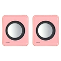 Caixa de Som 2.0 Usb 5v 2x 1w Com Controlador de Volume Rosa - Vs-01r