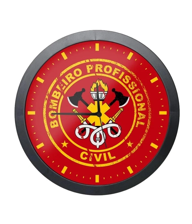 Relógio de Parede Bombeiro Civil