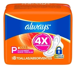 Absorvente Always Com Abas 8 Unidades