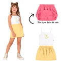 Conjunto Regata e Shorts Saia Malwee Feminino - Branco