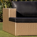 Chaise em Alumínio Epóxi e Fibra Sintética 210X170 cm Dourados