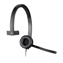 Headset Logitech H570e Mono Usb Para Videoconferência Preto - 981-000570