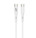 Cabo USB-C Tipo-C Para USB-C Tipo-C C3tech 1M Branco - CB-P300WH