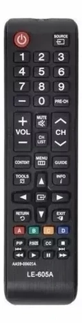 Controle Remoto Compatível C/ Tv Samsung Lcd Led Modelo 605a