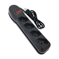 Filtro de Linha Circuit Breaker 4 Tomadas Pp 3x0,75 1m Preto