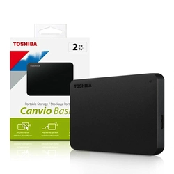 HD Externo Toshiba 2TB Canvio Basics, Preto - HDTB520XK3AAI