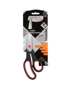 TESOURA USO GERAL 25CM CB EMBORRACHADO BRW TE2502