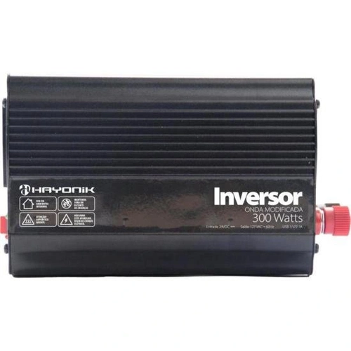 Inversor Automotivo Hayonik Msw2103 Onda Modificada 300w 24v/127v