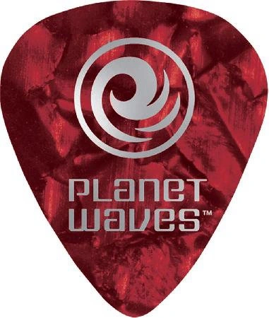 Palheta para Guitarra de Celuloide 1crp2-10 - Vermelho Pérola - Leve - (pct Com 10 Unidades)