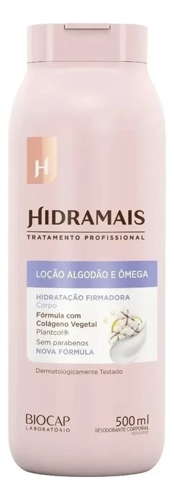 Loção Hidratante Algodão E Omega 500ml Hidramais