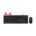 Kit Teclado e Mouse Gamer HP Usb KM100 Preto