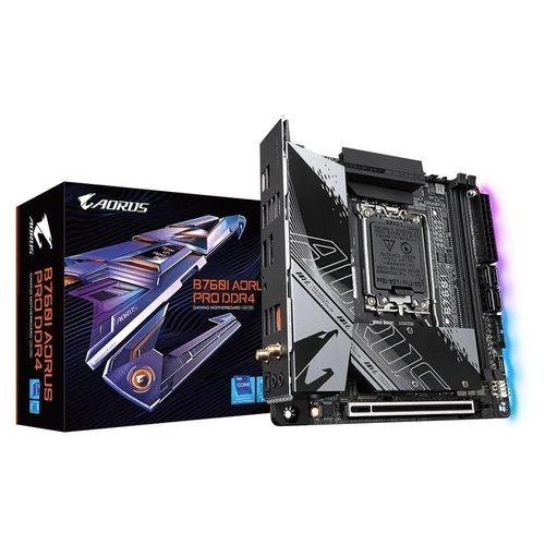 Placa Mãe Gigabyte B760i Aorus Pro, Intel LGA 1700, Mini-ITX, DDR4, WI-FI, M.2