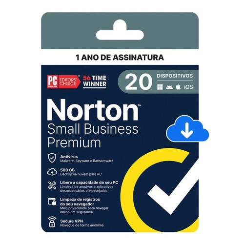 Norton Small Business Premium 500gb 20 Dispositivos 12 Meses - 21460295